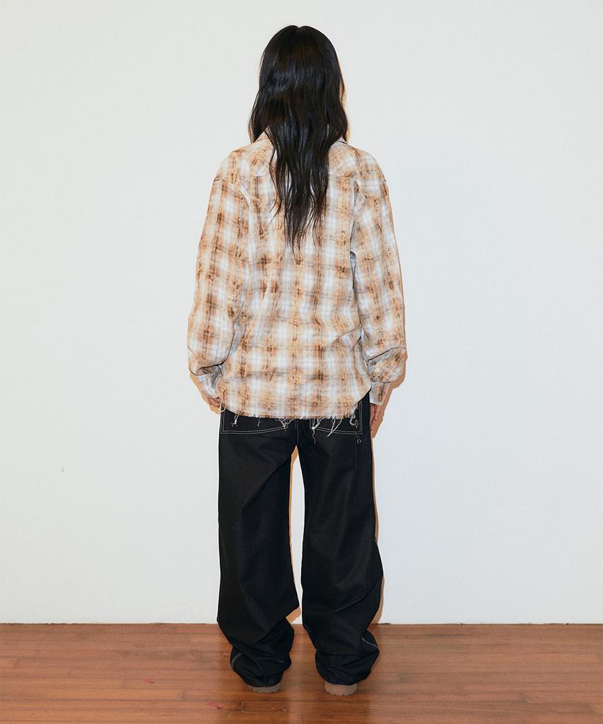 MAHAGRID Eyelet Wide Pants Black(Mg2Gsmpa12A)