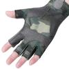 UV Protection Half Finger Fishing Gloves, Anti-Slip Breathable Outdoor Sports Gloves