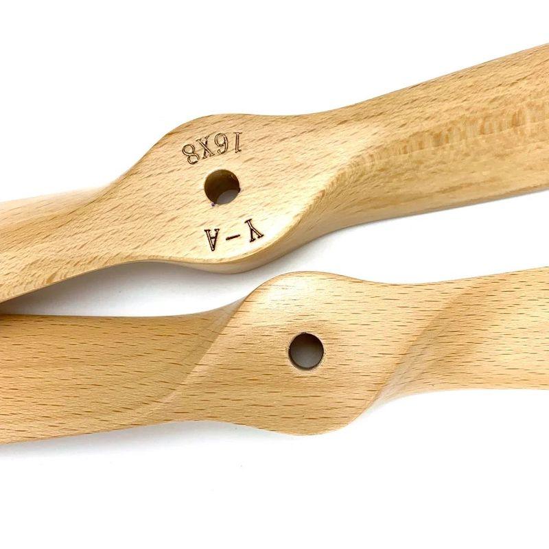 1Pc Wooden Beech Propeller CW Prop For Gas RC Airplane Engine Spinner 12x8 13x6 14x6 14x10 15x8 16x6 16X8 16x10 18x8 18x10