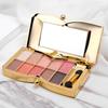 10-color Luxury Shimmer Eyeshadow Palette With Brush And Mirror, Matte And Pearlescent Eyeshadow Palette, Long-lasting And Easy-to-apply Eyeshadow