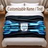 Preston North End Bedruckte Flanelldecke Mit Personalisierbarem Namen Text Weiche Warme Überwurfdecke Für Schlafzimmer Weihnachtsgeschenk