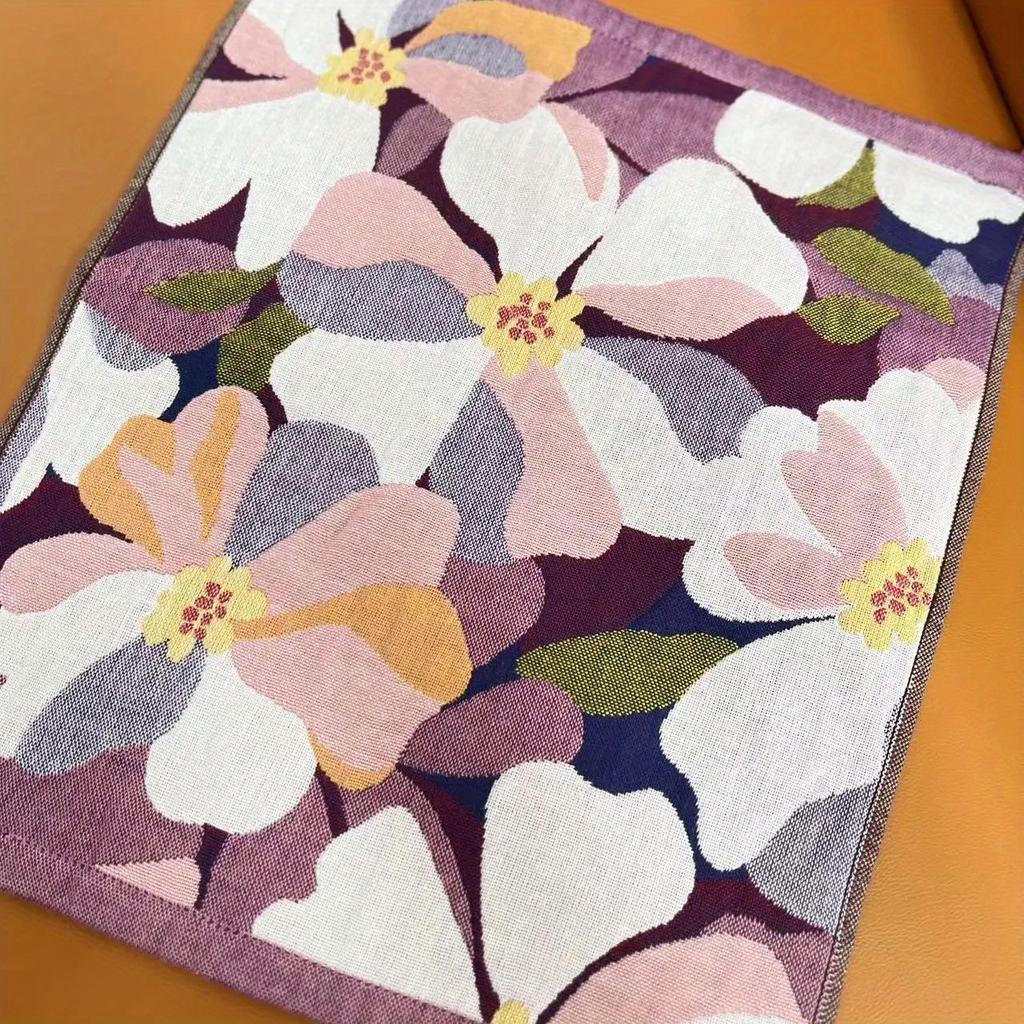 Bohemian Polyester Blend Face Washing Towels No-Fluff, For Home Thanksgiving Decor, Home Towels | Floral Towels Bathroom