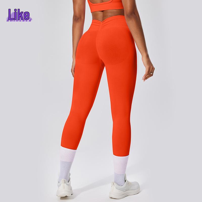 

Seamless High Waist Ruched Leggings - Women s Yoga & Fitness Tights Medium