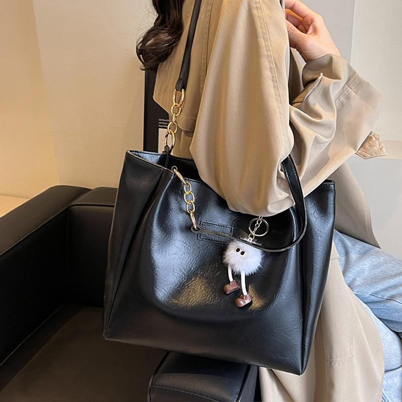 Large Capacity Tote Summer Fashion Shoulder Bag College Student Class Commuter Bag Underarm Bag
