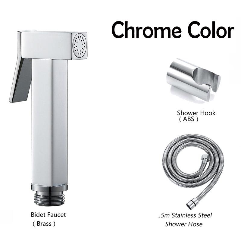 Brass Handheld Toilet Bidet Sprayer Set Accessories Black Bidet Faucet for Bathroom Sprayer Shower Head Self Cleaning Gold Color