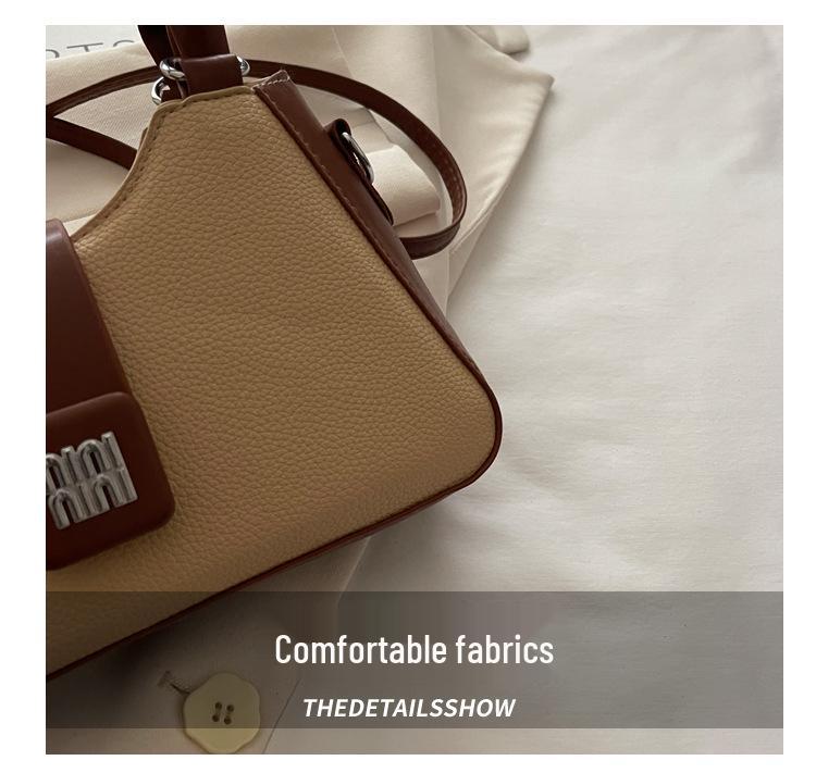 Casual Solid Color Women's Crossbody Bag - New Fashion Versatile Color Block Handbag