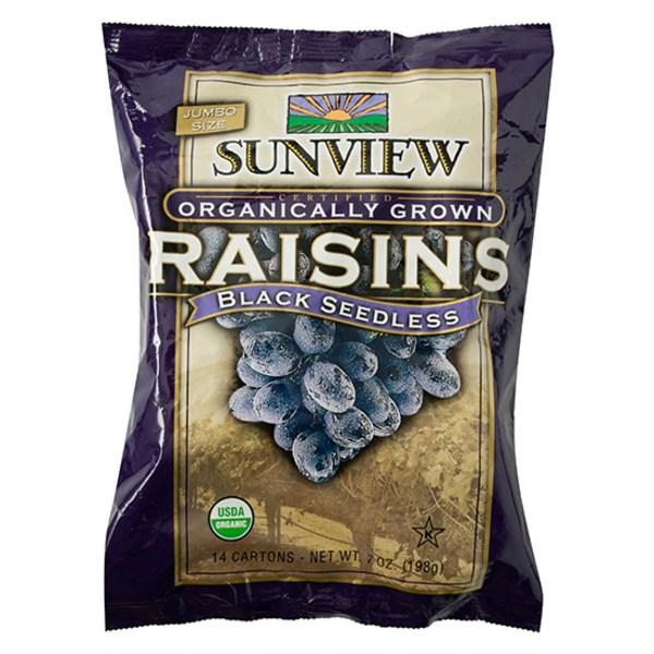 Sunview Organic Raisin Snack Pack, 198g, 1 piece, Korean nuts
