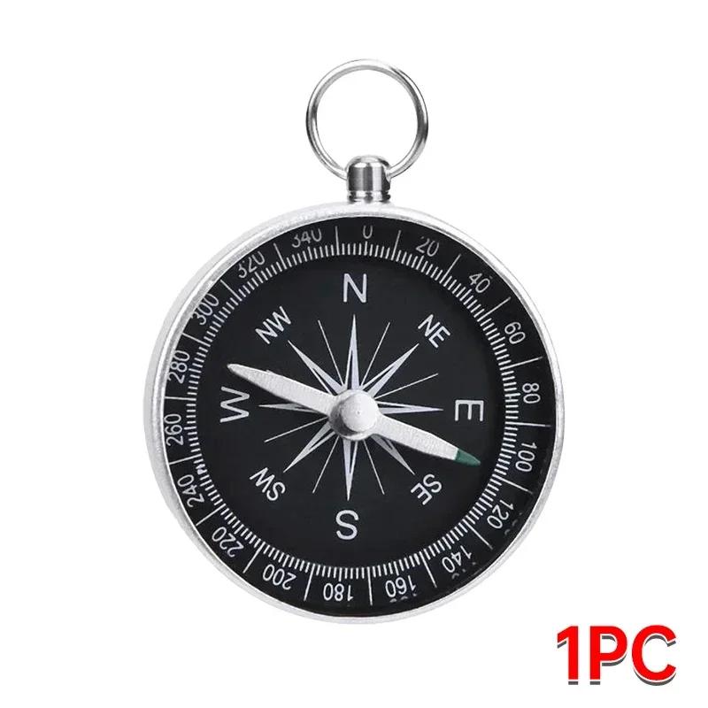 1 Pcs G44 Compass Keychain Pendant Aluminum Alloy Metal Material Portable Gift Mini Pocket Outdoor Adventure Travel Compass