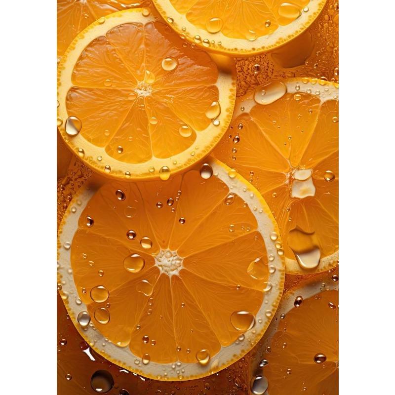 Food Fruit Series Orange Peppers Strawberry Apple Kiwi Art Poster Canvas Painting Wall Prints Picture for Kitchen Home Decor