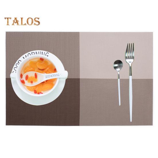 Placemat Wear Resistant Waterproof Non-slip Heat Insulation Rectangular Table Mat Glassware Cup Coaster