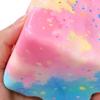 Cube Slow Rising Squeeze Toy, Maltose Texture Stress Relief Fidget, Soft Chewy Sensory Desk Decor with Gradient Tie-Dye, Portable Anxiety Relief Toy