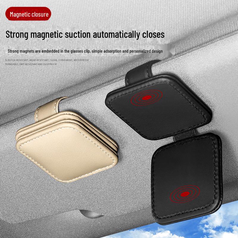 Cartoon Multifunctional Sunglasses & Card Clip for Car Visor