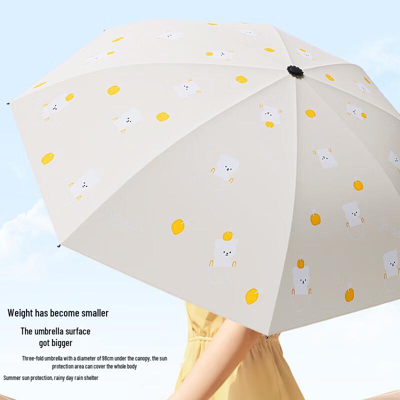 UV-Schutz Doppelnutzungs Klapp-Sonnenschirm und Regenschirm