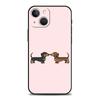 Dackel Würstchenhund Luxus Handyhülle Für Apple iPhone 16 11 15 14 Pro MAX 12 13 7 8 Plus X XR XS SE Silikon Schwarze Hülle