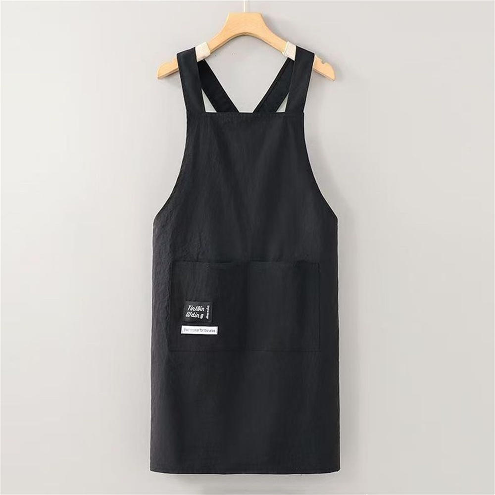 Fashion Strap Style Apron Waterproof Anti-fouling Nail Art Cafe Workwear Sleeveless Catering Waiter Work Clothes