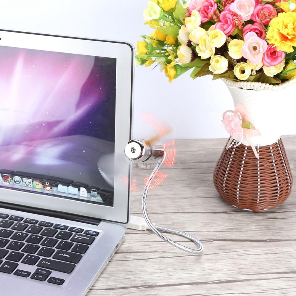 Flexible Display USB LED Fan RGB Lighting Flexible LED Display Mini Mini Display Fan Desktop