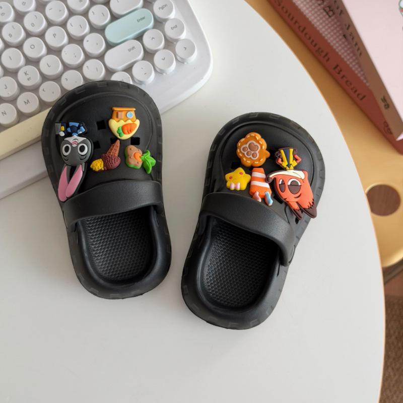Kids' Crazy Animal Crocs - City Beach Closed-Toe Non-Slip Sandals for Boys & Girls