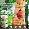SucceBuy 32 Rock Climbing Holds Multi-Size and Multi-Colored Rocks Kids and Adults for Indoor and Outdoor Playground Play Set
