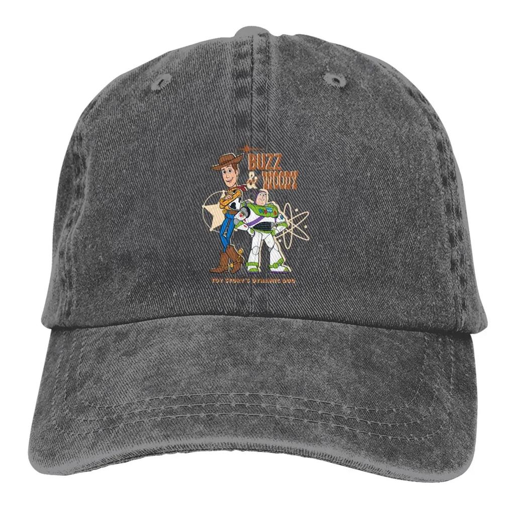 Toy Story Buzz Woody Dynamisches Duo Trucker-Hüte Outfit Vintage Used Washed Kappe Für Unisex Verstellbar