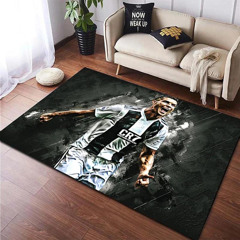 Football Star Carpet for Children,Living Room Bedroom Floor Mat Kitchen Mat Children's Bedroom Mat,bedroom Decor,Anime Rug,