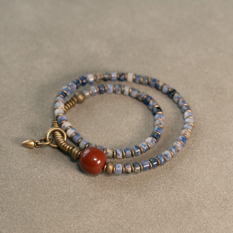 

Браслет-кольцо с изогнутым хвостом и цветком, персонализированный для девочек, с маленькими бусинами (B) girls size 16