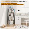 APPOLYN Rotating 4 Diameter Height To Hold A4 Comic Picture Storage Large CD DVD White Bookshelf, Bookshelf, Tiers, 40CMHeight 128CM, Paper, Rack,