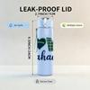 1PC Love Seahawks Football Logo 750ml Color Plastic Sports Water Bottle Leakproof Flip Straw Lid Suitable for Sports Office Home Use