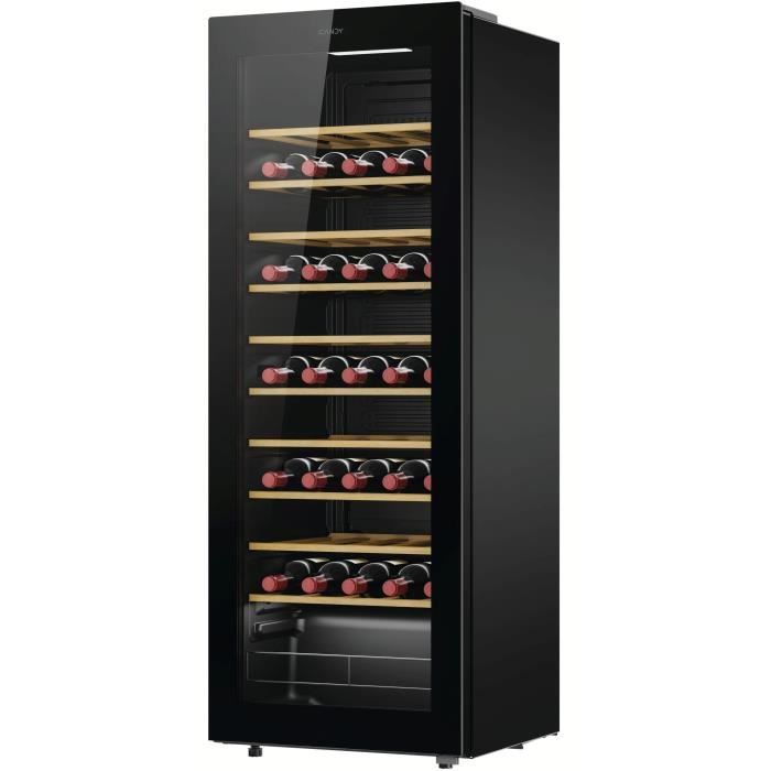 Cave à vin de service - CANDY - CW 058 - 58 Bouteilles - Connectée - 37 dB - Classe G - 47,5 x 45 x 128 cm