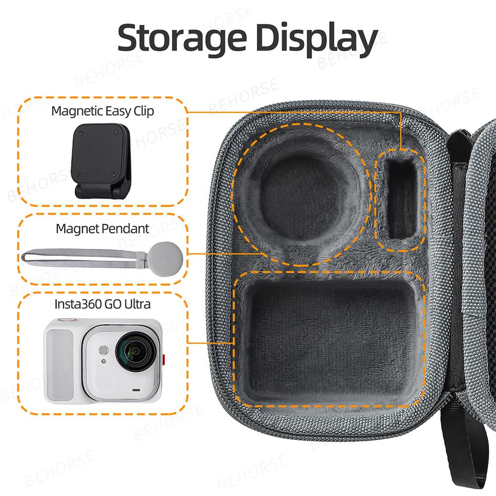 Storage Bag For Insta360 GO Ultra Mini Carrying Case Box Standard Portable Storage Bag For Insta360 GO Ultra Camera Accessories