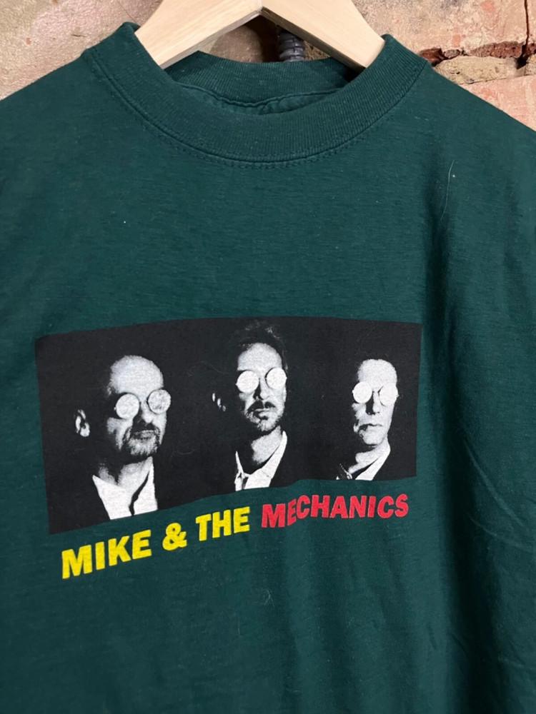 

Mike amp; The Mechanics 1996 Hits tour Short Sleeve Green All Size Shirt BT370 Unisex T-Shirt L