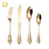 4 Stück/Set Barockstil Königliches Besteckset Gold Luxus Geschirr Edelstahl Messer Gabel Löffel Tafelgeschirr Spülmaschinenfest