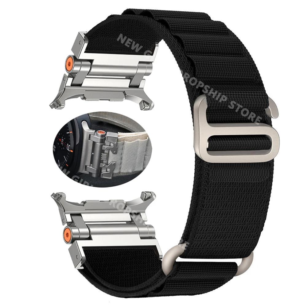 Alpine Sports Nylon Band For Samsung Galaxy Watch Ultra 47mm No Gaps Quick Fit Strap GALAXY ULTRA 47mm Curved End Loop Bracelet