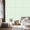 Wallpaper Fabric Pattern White and Mint for Living Room and Bedroom 50x1000
