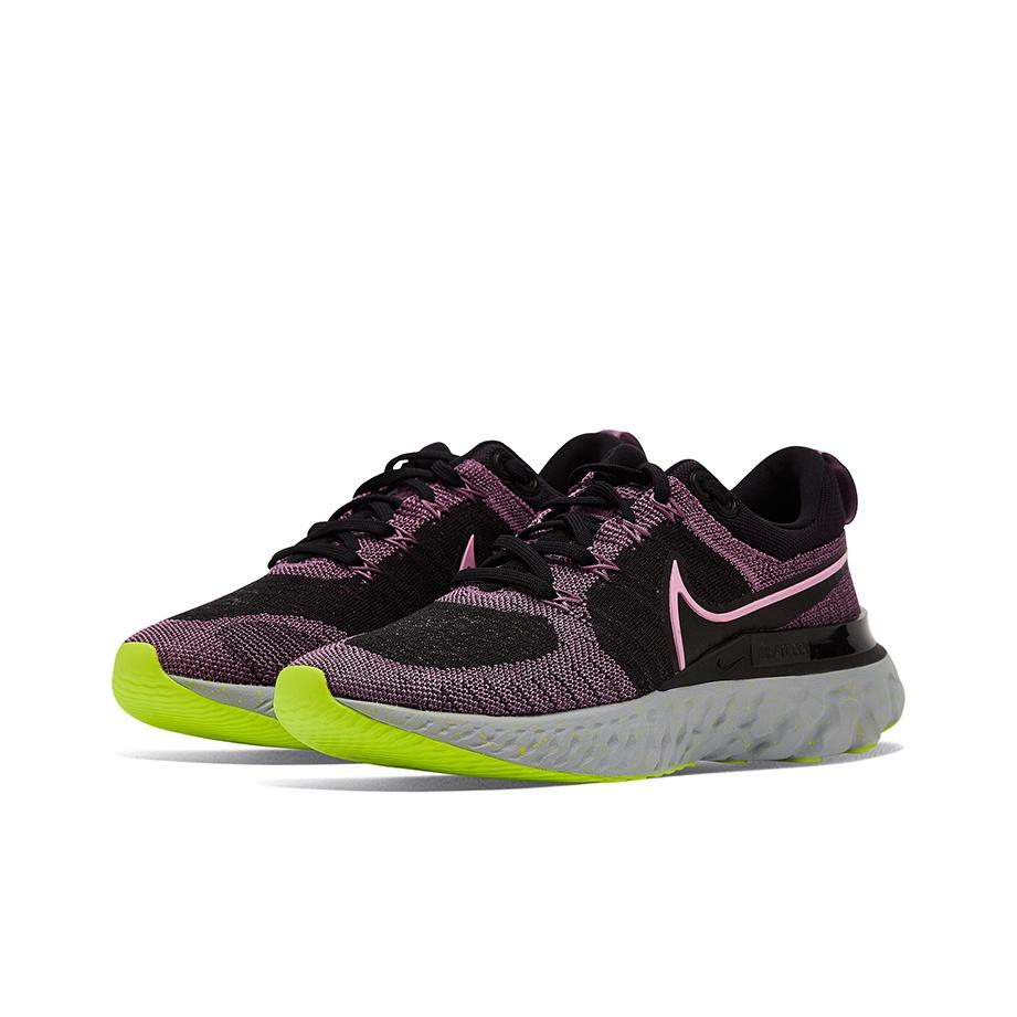 Nike React Infinity Run Flyknit 2 Violetinė dulksna Moteriški sportbačiai Violetinė Juoda Kibernetinė CT2423-500