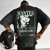 Plus Size One Piece Anime Printed Men and Women Summer Tshirt Casual Parent Child Top Fashion Street Wear Y2K Harajuku Style
