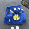 Small Baby Cartoon Hooded Tops Boys and Girls Fall Jacket Spring and Autumn Section of The Children's Fall Thin Jacket