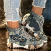 Dad Shoes Female European Fried Street Shoes Summer Breathable Single Shoes Platform Casual Sports Rhinestone Mesh Shoes