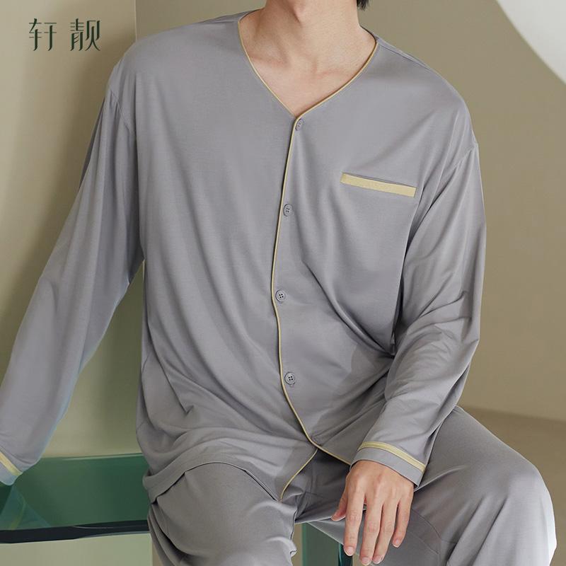 Xuan Liang Men's Modal Long Sleeve Sleepwear Set