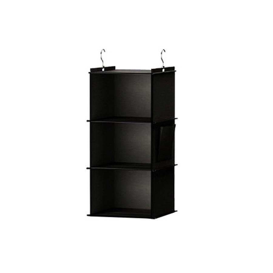 Multi-layer Washable Hanging Wardrobe Organizer with Metal Hooks and Bamboo Strips