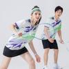 Badminton Uniforms, Sports Sets, Men's and Women's Table Tennis Unit Air Volleyball Training Uniforms, Breathable Student Short-Sleeve Team Uniforms