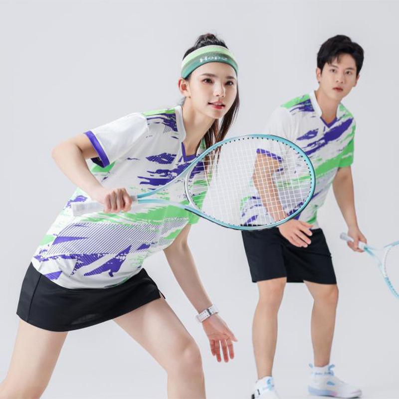 Badminton Uniforms, Sports Sets, Men's and Women's Table Tennis Unit Air Volleyball Training Uniforms, Breathable Student Short-Sleeve Team Uniforms