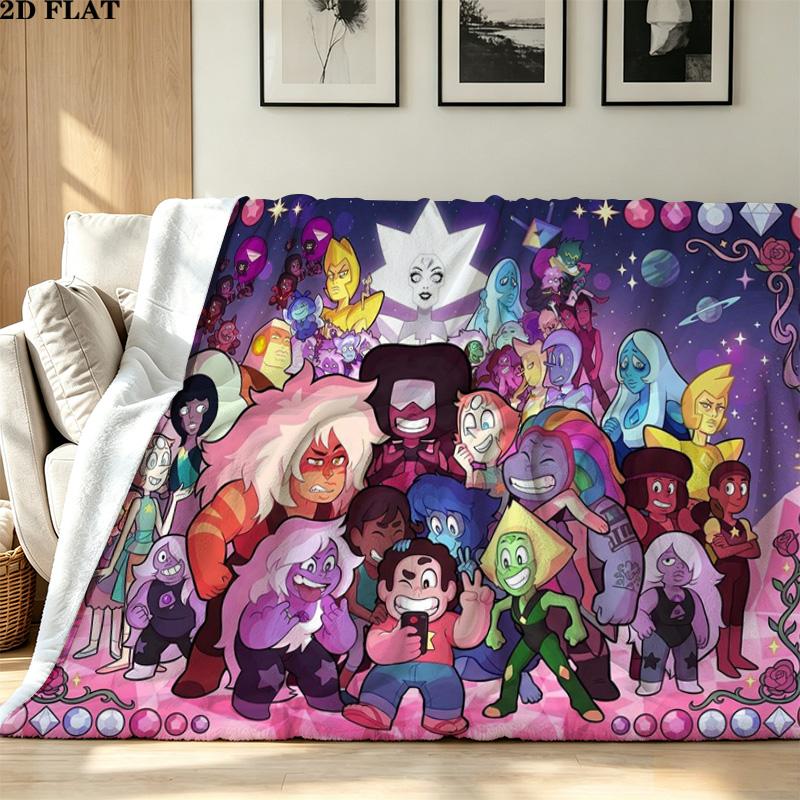 Coperta di Flanella con Stampa di Steven Universo Alta Qualità Calda Confortevole Coperta per Tutte le Stagioni Perfetta per Regali Arredamento per la Casa