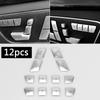 1 set för Mercedes Benz CE-klass W204 W212 Bilinnerdörr Säte Minneslås Knapp Trim Cover Sticker Bildekorationstillbehör