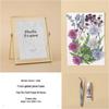 Nordic Creative DIY 3D Dried Flower Frame Kit - Simple Metal & Glass with Glue