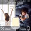 Smart Sunrise Simulation LED Alarm Clock with Colorful Night Light & Timer