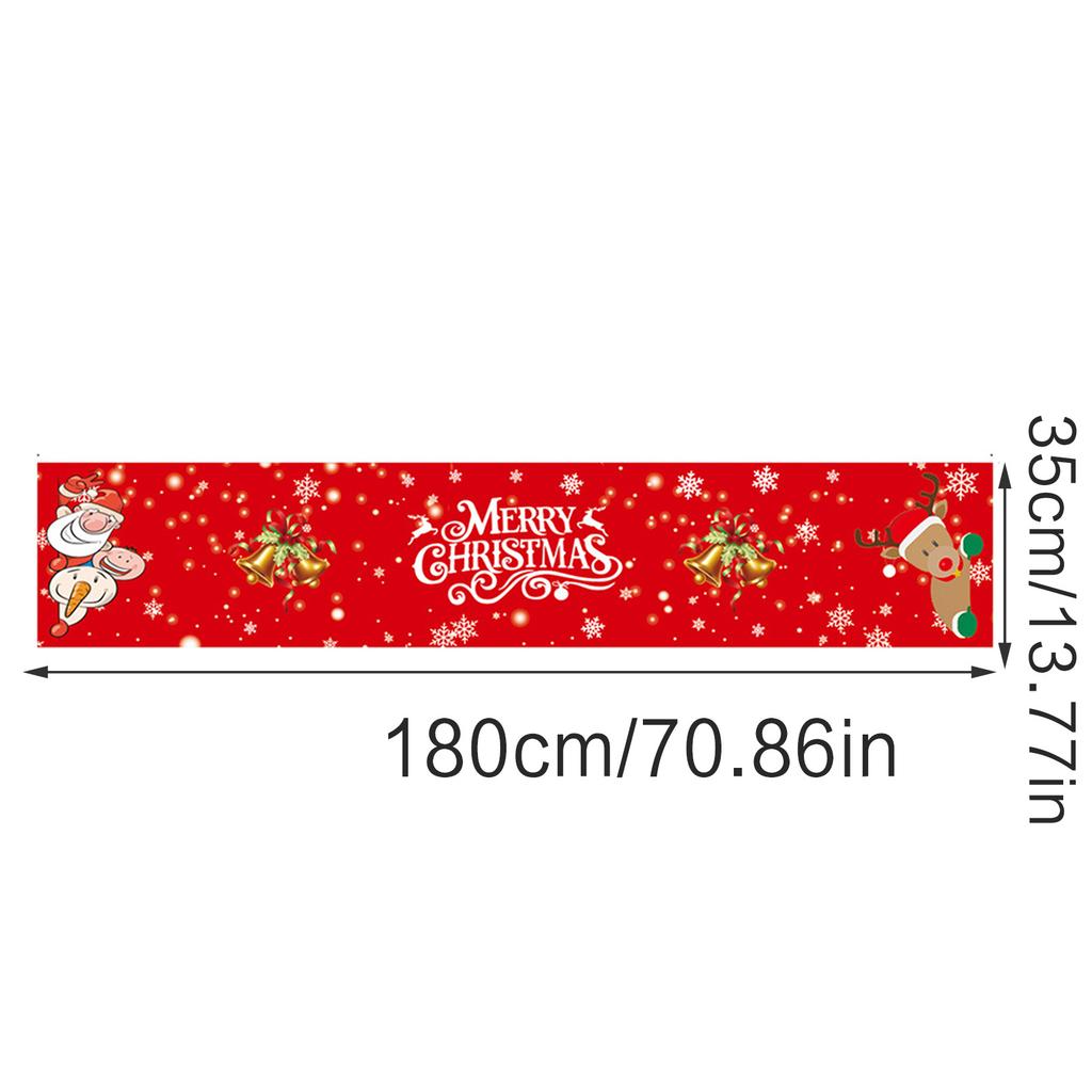 Christmas Decoration Christmas Table Flag Santa Tablecloth Placemat Home Decor for Christmas Dining Table Decor