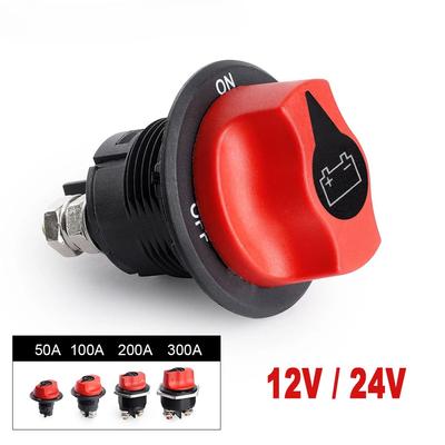 DC 32V Disconnecter Power Isolator 50A 100A 200A 300A Cut Off Rally Switch Kit For Car Motorcycle Truck Boat Car Battery Switch