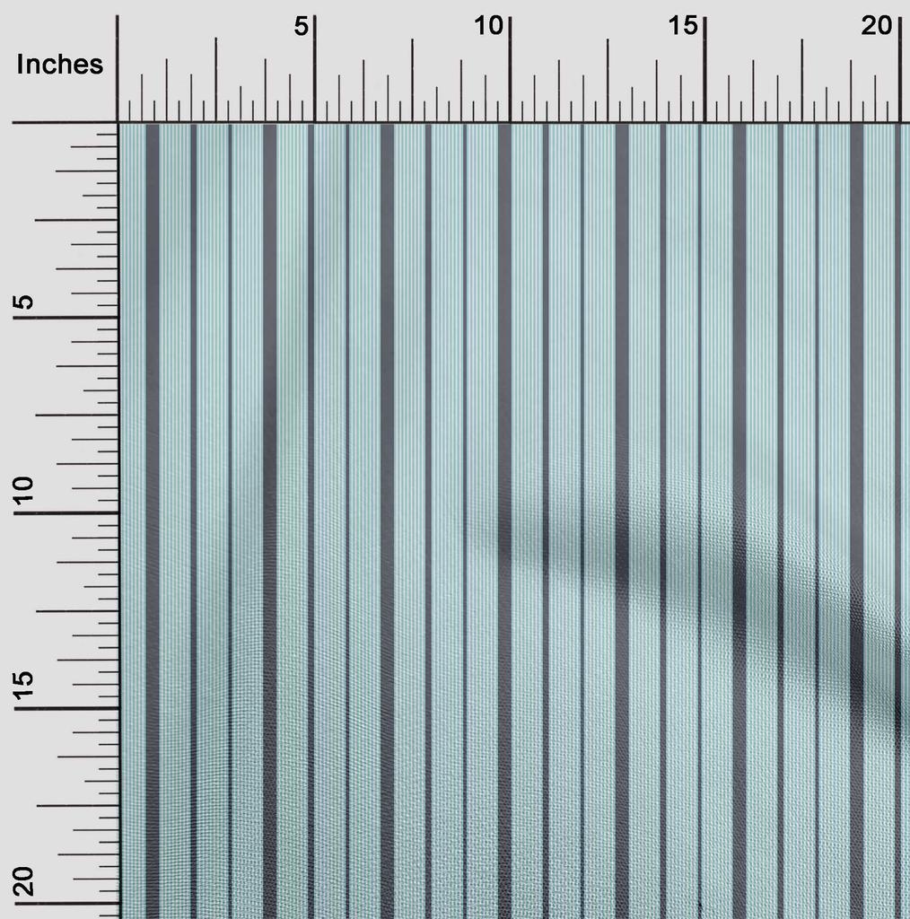 oneOone Baumwoll-Flex-Stoff Vertikal gestreifter Druckstoff 1 Yard 40 Zoll