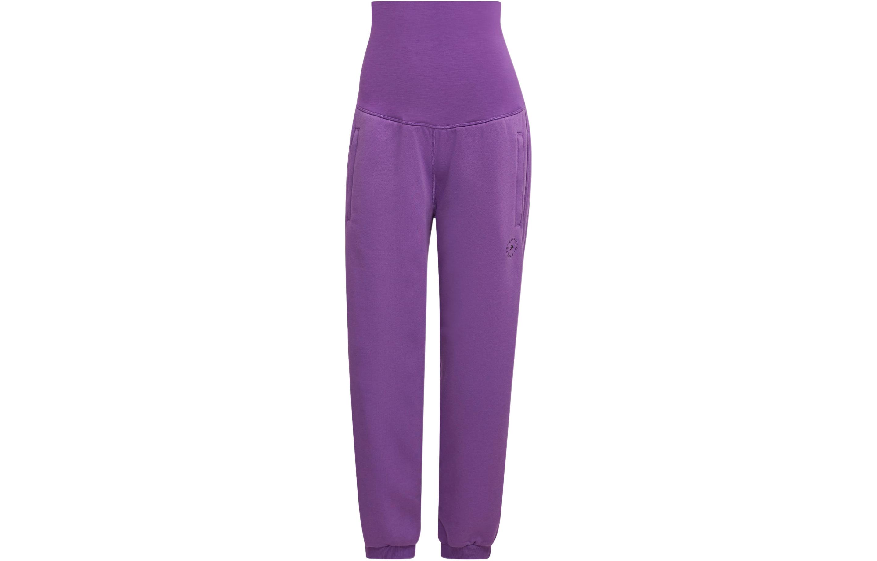 

Adidas Knitted Sweatpants Women s Purple Moderate Straight Fit Pants HM3846 L