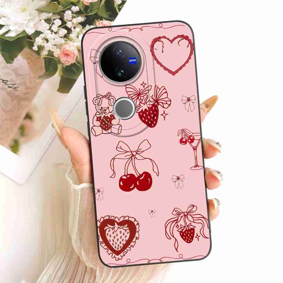 For VIVO V50 5G Case Luxury Silicone Shockproof VIVOV50 5G V2427 Casing Colorful Cartoon Soft Protective Shell Cell Phone Case